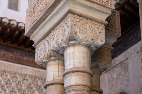 Marble Column Capital Alhambra