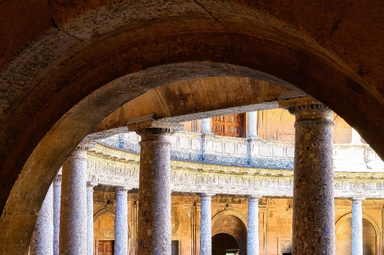 Medieval Arch and Stone Columns