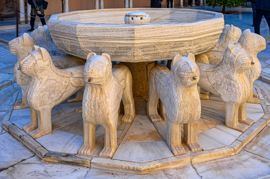 Medieval Fountain of the Lions