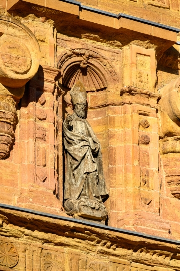 Medieval religious sculpture in the Catholic Cathedral.