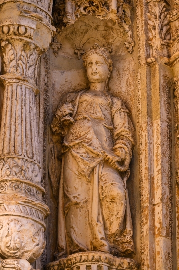 Medieval Sculpture or Statue in facade