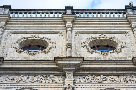 Medieval stone architecture of the Casa Consistorial or City Hal