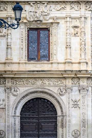 Medieval stone architecture of the Casa Consistorial or City Hal