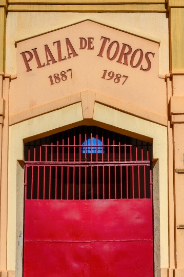 Metal Door In Bullring Building