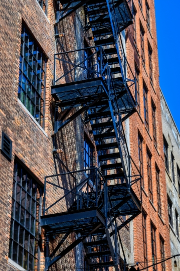 Metal Fire Escape Staircase