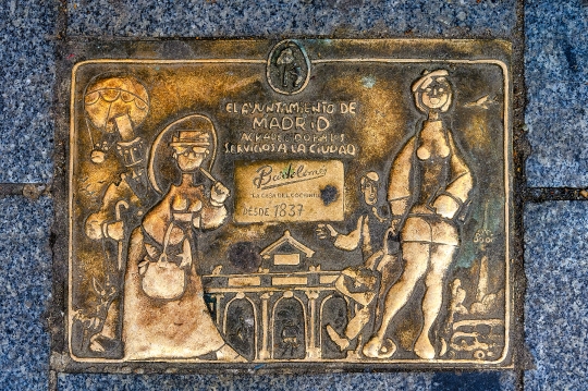 Metal Plaque, Madrid, Spain