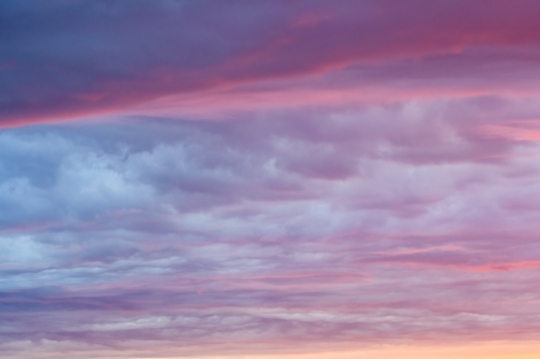 Moody Pink Blue Sky