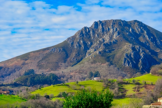 Mountain landscape in Cofino, Asturias, Spain