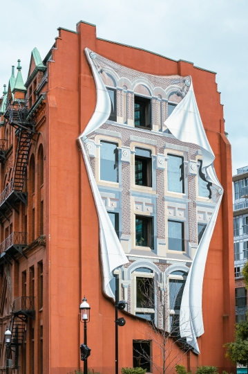 Mural In Gooderham Building in Toronto