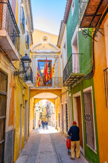 Narrow Alleyway In Spain