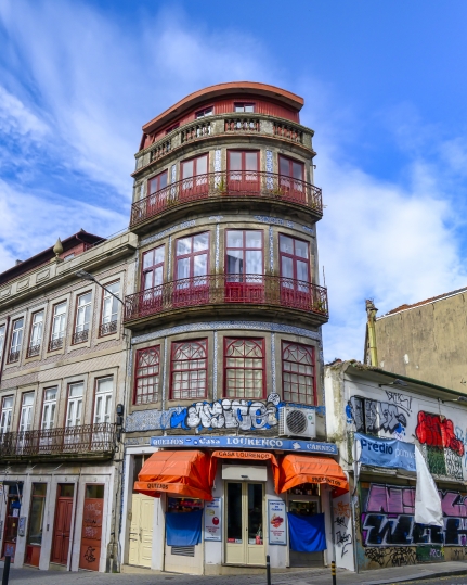 Old Apartment Building Facade