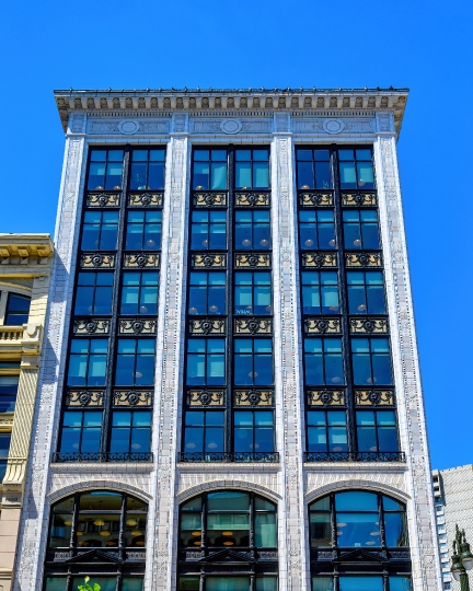 Old Building Facade Detroit