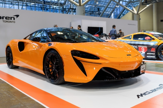 Orange Color McLaren Car