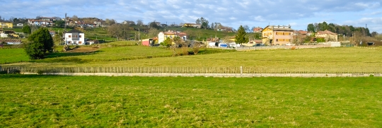 Pano of Buildings in Rural Area