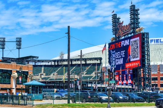 Parking Lot Comerica Park