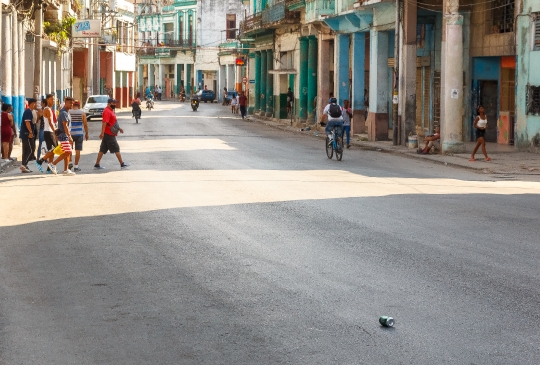 People Crossing Street