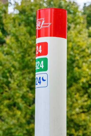 Pole of a TTC Bus Stop