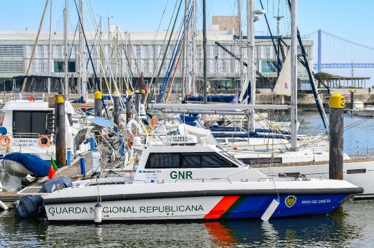 Police Patrol Yacht, Lisbon, Portugal