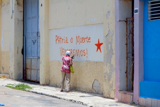 Political Slogan in Havana