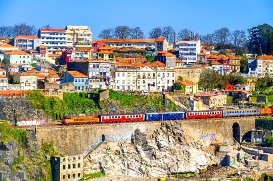 Porto Cityscape and Train