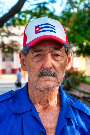 Portrait of Cuban Senior Man