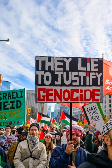 Pro-Palestina Protest in Toronto