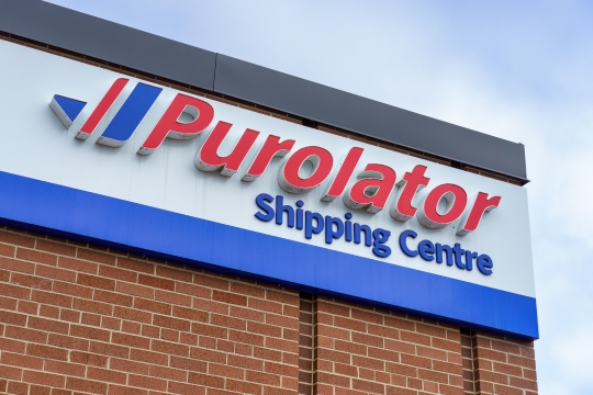 Purolator Sign