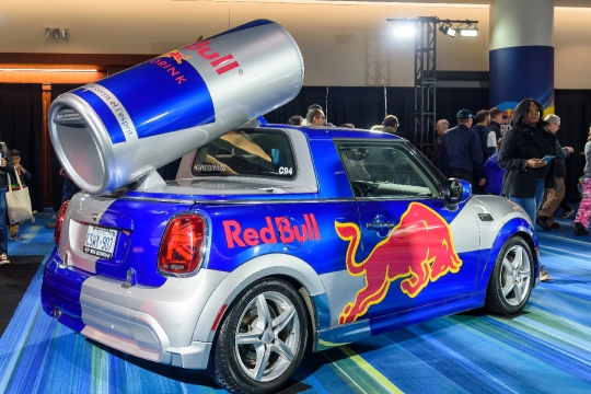 Red Bull Advertisement Car