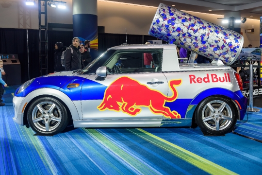 Red Bull Advertisement Car