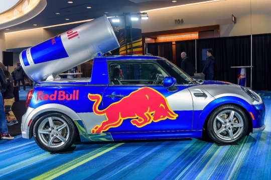 Red Bull Advertisement Car