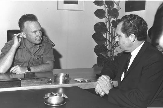 Richard Nixon and Yitzhak Rabin