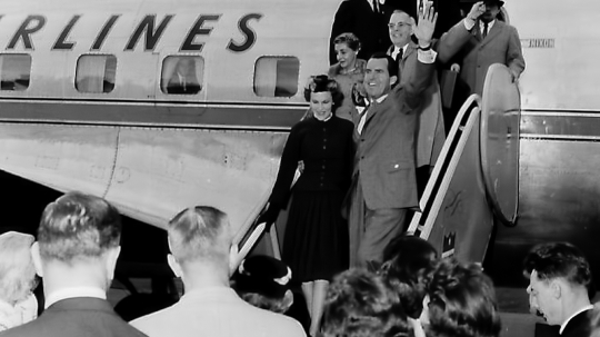 Richard Nixon arrival at Abe Airport in Allentown 1960