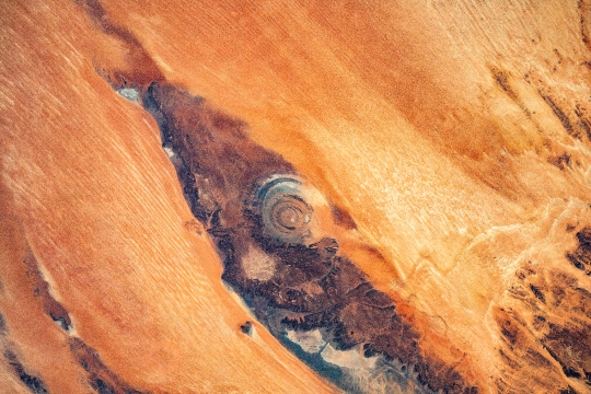 Richat Structure in Sahara Desert