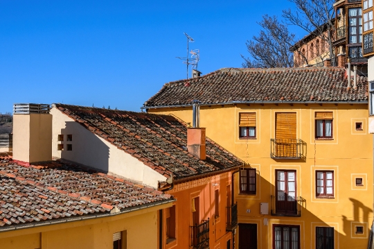 Rooftops in Houses in Segovia