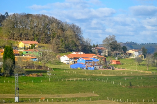 Rural Houses in an Asturias Landscape