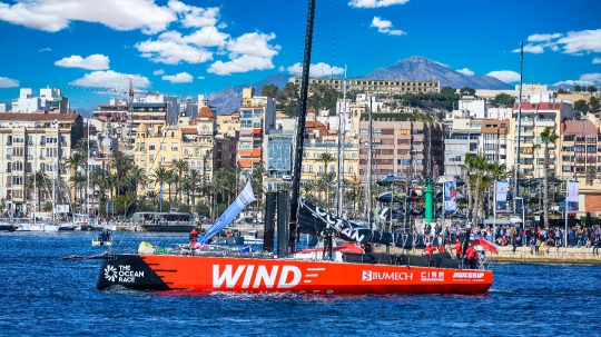 Sailboat in The Ocean Race