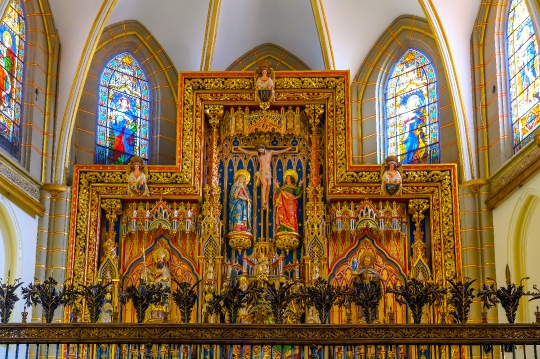 Saints Statues in Cathedral of Murcia