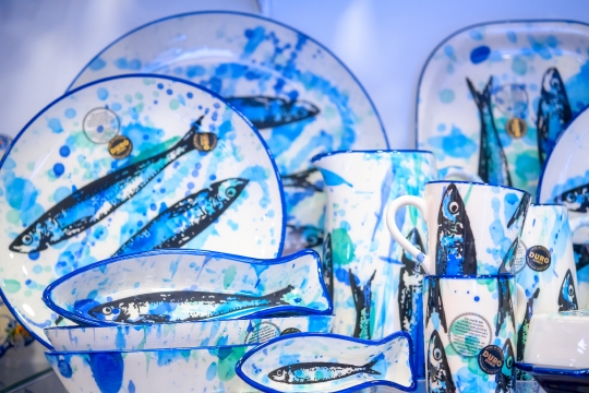 Sardine Themed Ceramics in Lisbon 