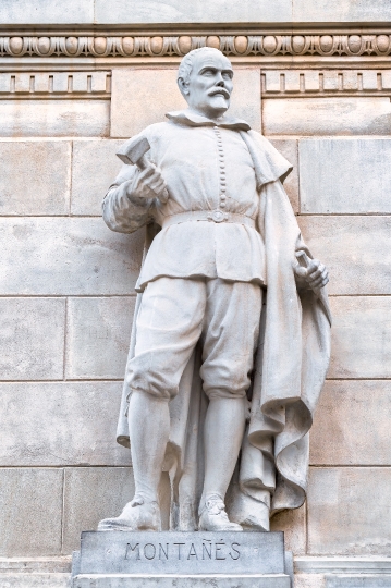 Sculpture of Juan Martinez Montanez in Seville, Spain