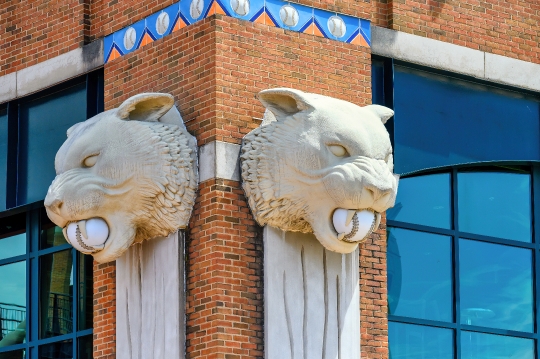 Sculpture Tigers Stadium Detroit