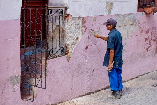 Senior Bricklayer Man