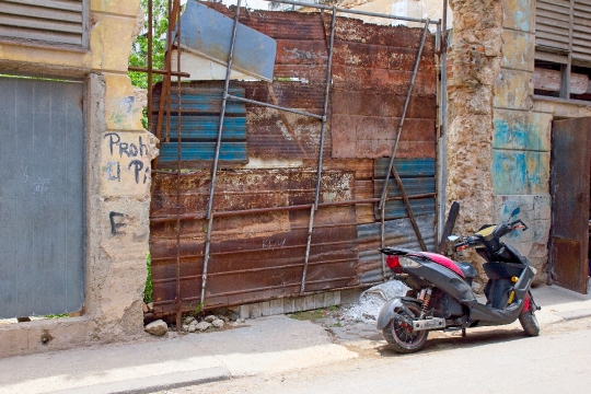 Shabby Metal Fence