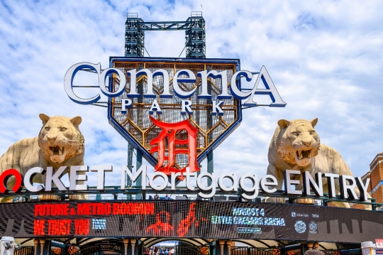 Sign Comerica Park