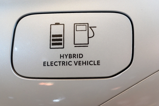 Sign Hybrid Electric Vehicle