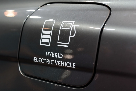 Sign Hybrid Electric Vehicle