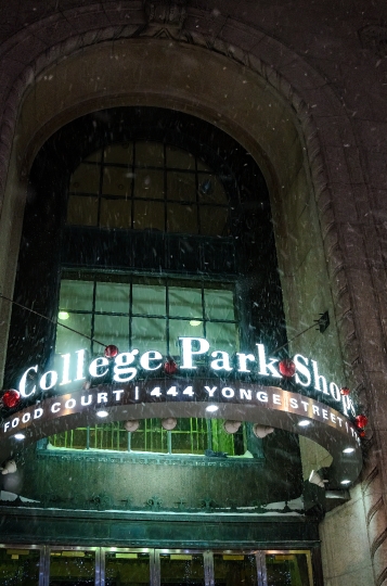 Sign of College Park Building