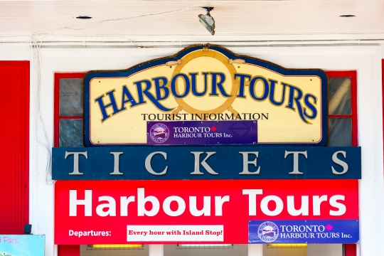 Sign of Harbour Tours, Toronto, Canada