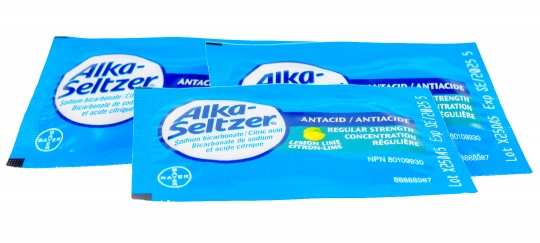 Small packages of Bayer Alca-Seltzer