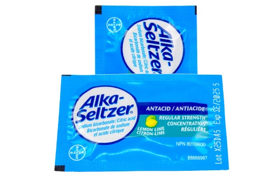 Small packages of Bayer Alca-Seltzer