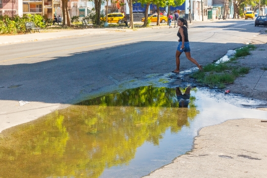 Stagnant Water Puddle Havana